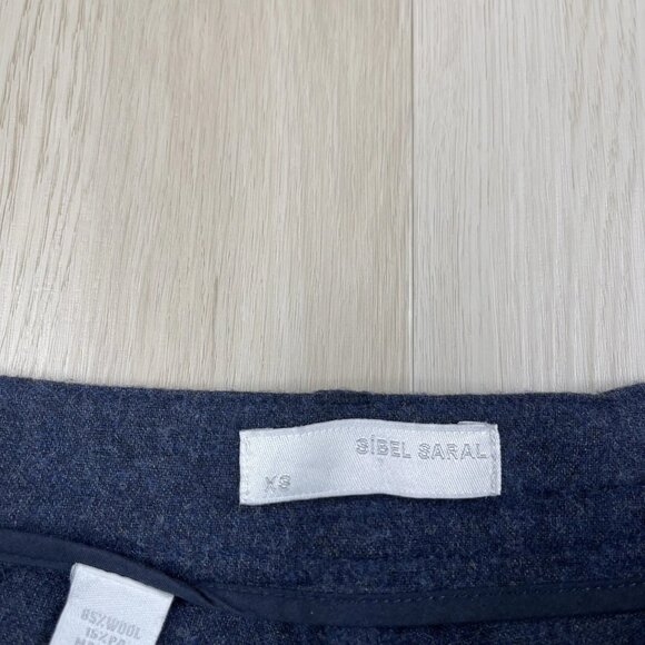 Sibel Saral Pants Trousers Wool Blend Cropped Bottom Edge Women’s Size XS Italy - Picture 10 of 13